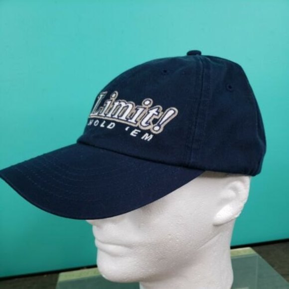 No Limit Texas Hold ‘Em Blue Baseball Cap Hat - Picture 3 of 7